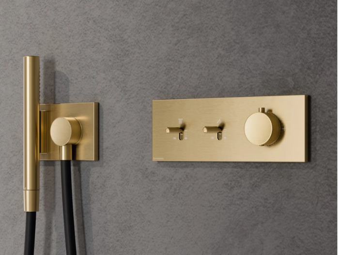 WATT - Recessed brass shower mixer _ Rubinetterie Treemme